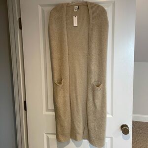 Anthropologie Long Sleeveless Vest